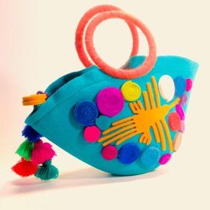 Nath Peru Wool Craft Ethnic Zip Tote